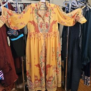 Karolina Chiffon Floral Boho Maxi Dress